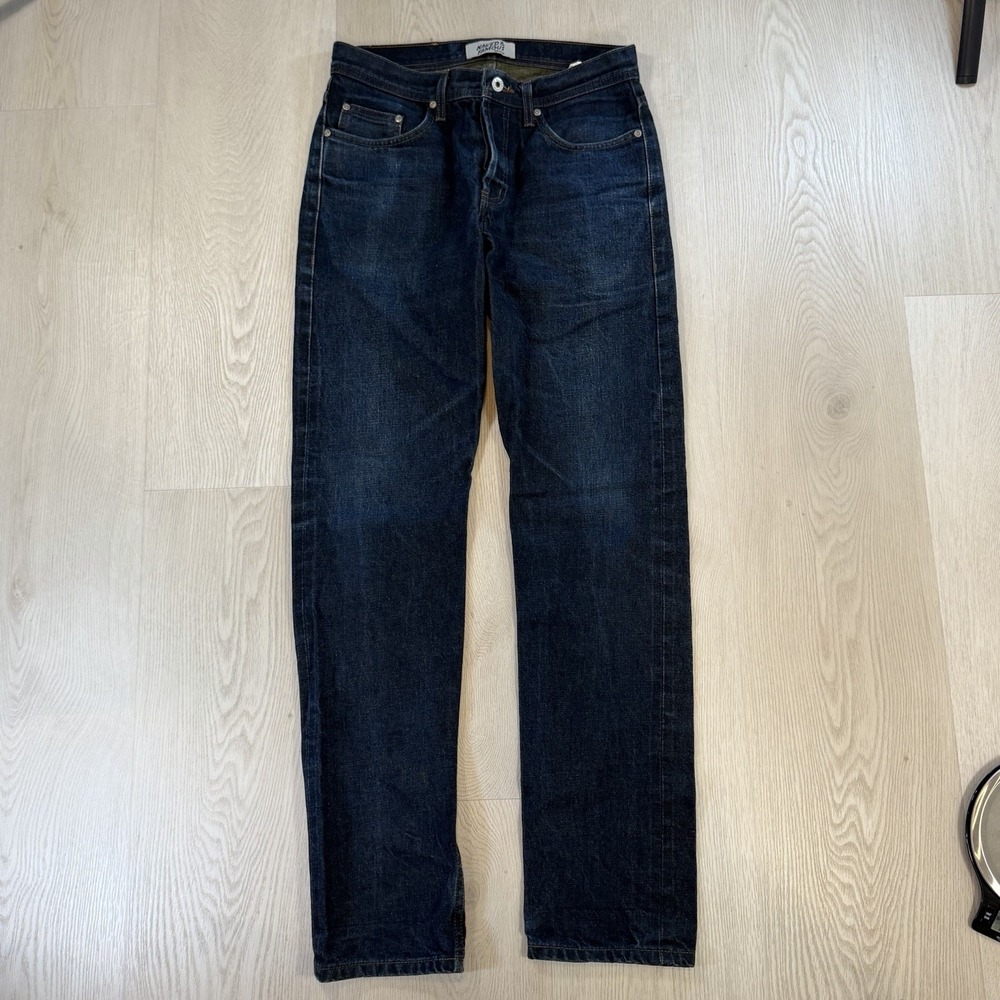 Naked&Famous Men's Weird Guy Catechu Selvedge Indigo  Jeans Size 31